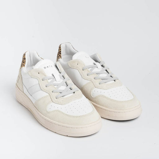 DATE - Sneakers - Court 2.0 C2COHB - Leopard White Women's Shoes DATE - Women's Collection