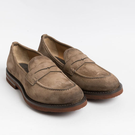 FABI - Loafer -FU0465A - Cognac Suede Men's Shoes FABI