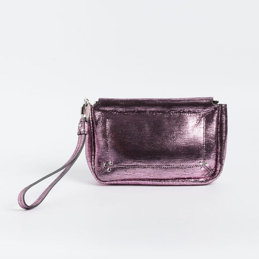 JÉRÔME DREYFUSS - Clutch Bag Clic Clac - Lamè Rose Bags Jerome Dreyfuss
