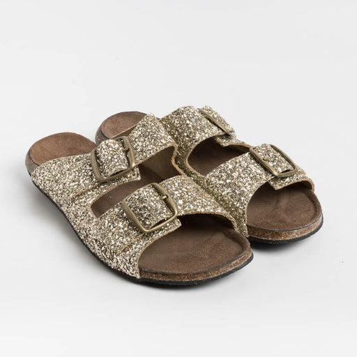BOSABO - Flat sandals - 430 - Gold Glitter BOSABO Women's Shoes