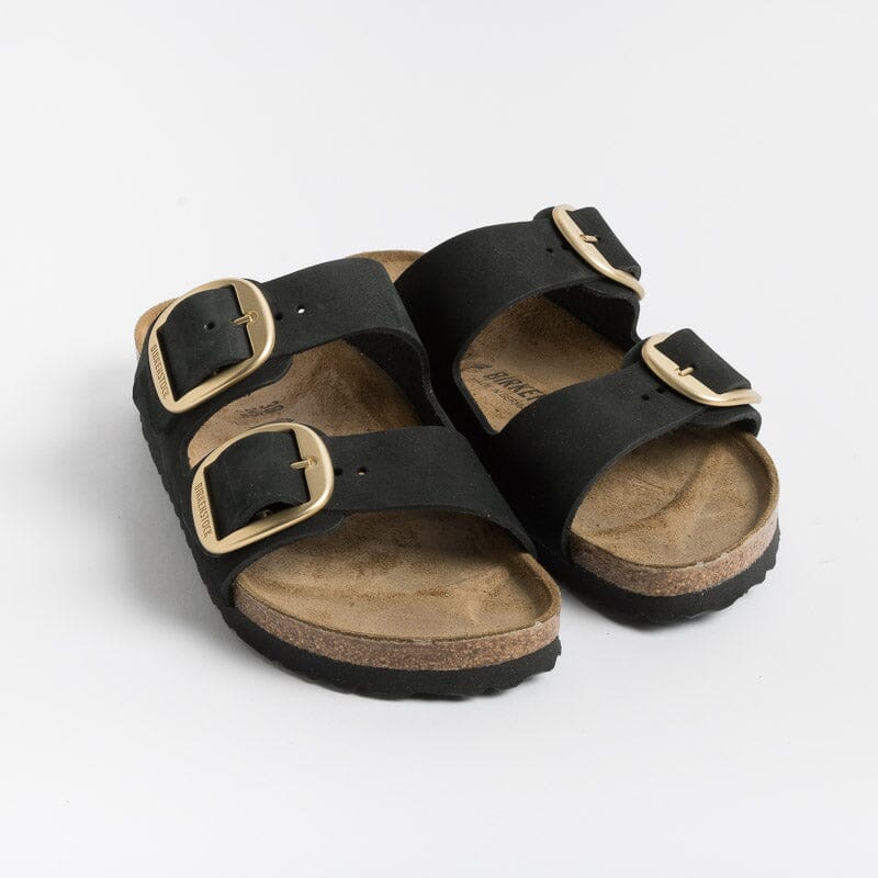 BIRKENSTOCK Flat sandals 1023290 Arizona Big Buckle Black Gold