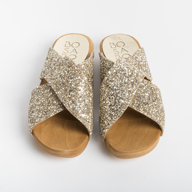 BOSABO - Sandal - 461 - Gold Glitter Shoes Woman BOSABO