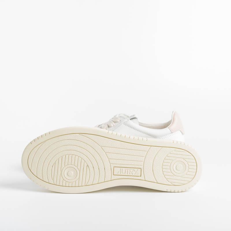 AUTRY LL16 - LOW WOM ALL LEAT - White / Pink Women's Shoes AUTRY - Women's collection