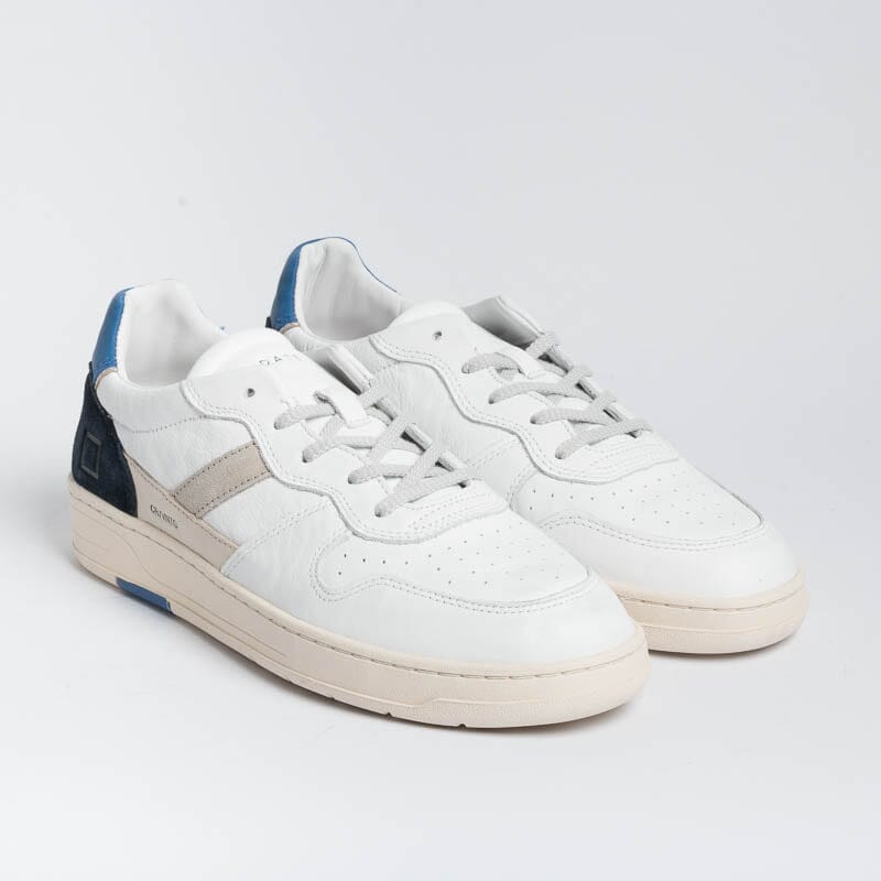 DATE - Sneakers - Court 2.0 - C2VCWL - Bianco Blu Scarpe Uomo DATE - Collezione Uomo 