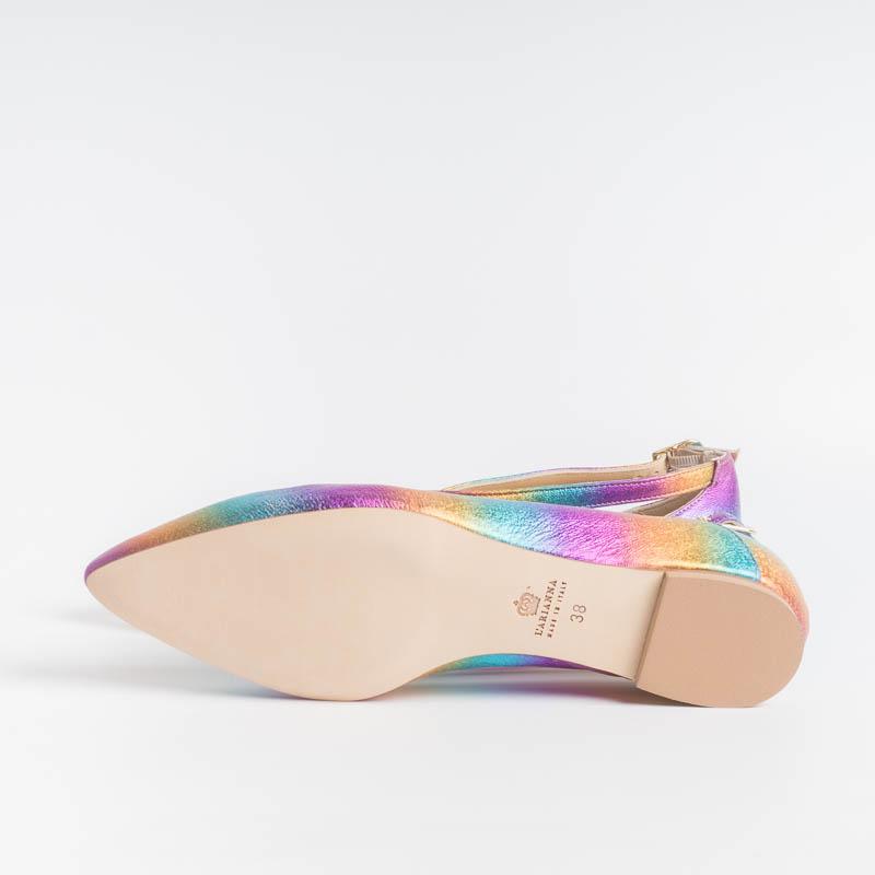 L 'ARIANNA - Ballerina BL1218 - Laminate Multicolour Women's Shoes L'Arianna