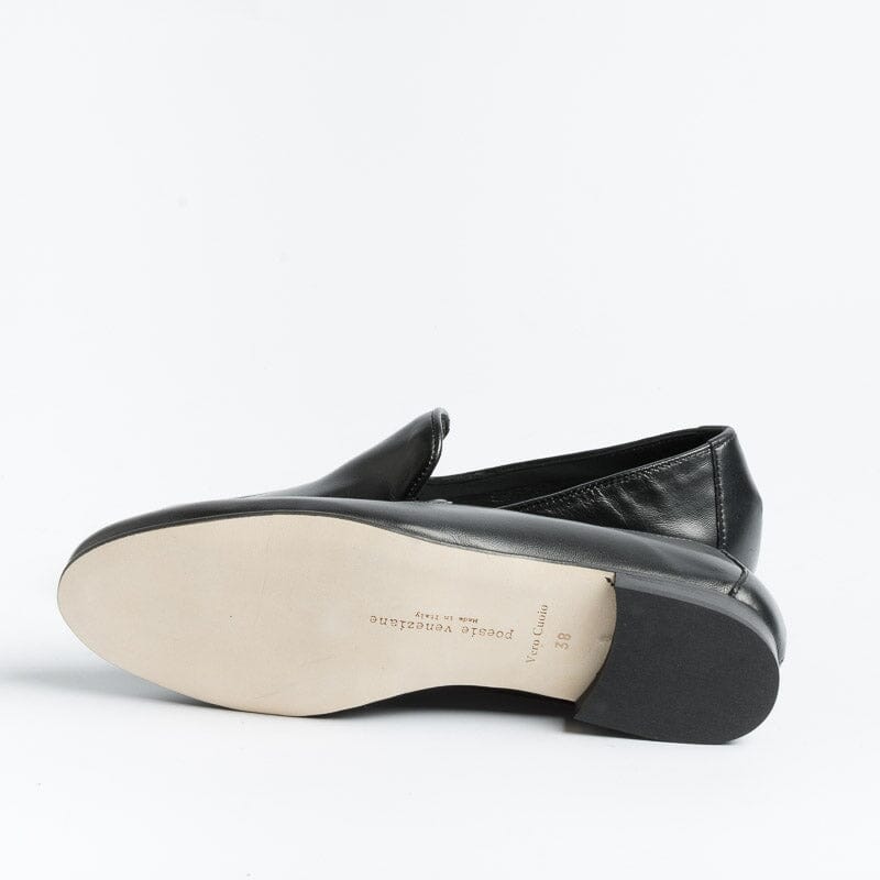 POESIE VENEZIANE - Loafer - JJA69 - Black Nappa Leather Women's Shoes POESIE VENEZIANE - Women's Collection