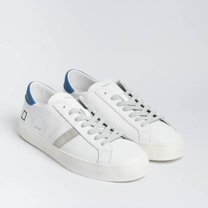 DATE - Sneakers - Hill Low - HLCAEW - Bianco Bluette Scarpe Uomo DATE - Collezione Uomo 