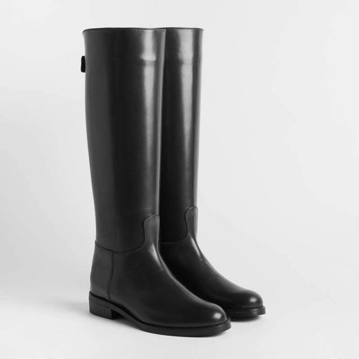 MARETTO - Riding boot with Zip - 9632 - Black Women's Shoes by Maretto