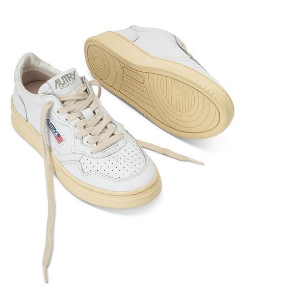 AUTRY LL21 - LOW MAN ALL LEAT - Bianco/Rosso Scarpe Uomo AUTRY - Collezione uomo 