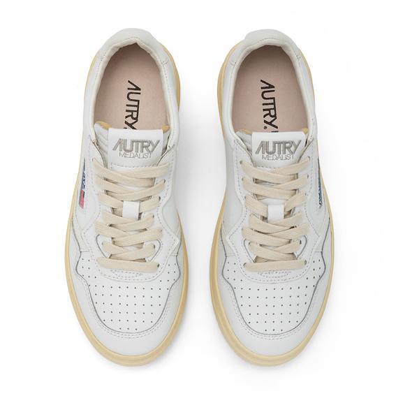 AUTRY LL21 - LOW MAN ALL LEAT - Bianco/Rosso Scarpe Uomo AUTRY - Collezione uomo 