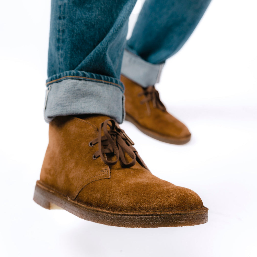 CLARKS - Ankle boots - Desert Coal - Ginger Suede Man Shoes CLARKS - Man Collection