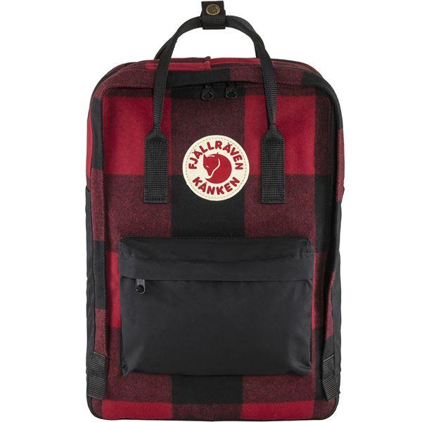FJÄLLRÄVEN Kånken Re-Wool 15 "320 550 Red Black Backpack Fjallraven